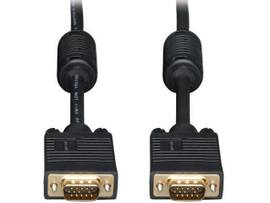 30ft VGA Coax Monitor Cable with RGB High Resolution HD15 M/M 30 ft