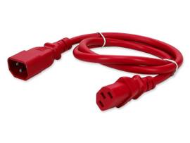 ADD-ON 2FT C13/C14 PWR CBL 100-250V 15A RD