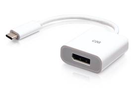C2G USB-C TO 4K60HZ DISPLAYPORT ADAPTER WHT