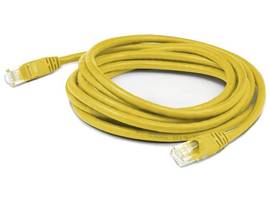 AddOn 3m RJ-45 (Male) to RJ-45 (Male) Shielded Straight Yellow Cat6 STP Copper P