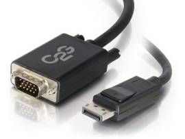 C2G 10FT DISPLAYPORT M TO VGA M BLK