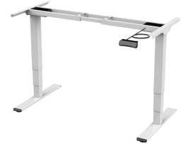 MONOPRICE DUAL MOTOR HEIGHT ADJUSTABLE 3-STAGE ELECTRIC SIT-STAND DESK FRAME V2 WHITE