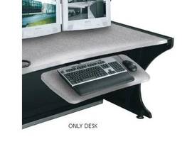 MILESTONE CNSL FURNITURE LCD DSK KB SHLFHNY MPLE