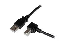 1M USB 2.0 A TO RIGHT ANGLE B CABLE M/M