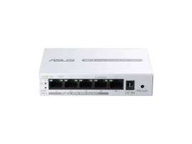 ASUS EXPERTWIFI EBP15 5-PORT GBE SMART MANAGED POE+ SWITCH, 4 POE+ PORTS, 60W, SUPPORTS POE PRIORITY SETTING, PERFECT FOR POE APS, IP CAMERAS, VOIP