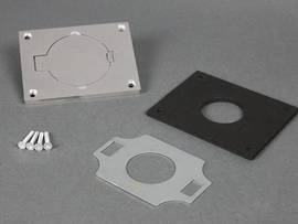 LEGRAND-WIREMOLD 30A SINGLE REC ALUM COVER