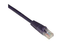 GigaTrue CAT6 Component 550-MHz Patch Cable Molded Boots Straight-Pinned Purple