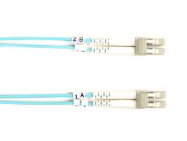 BLACK BOX CORP FIBER PATCH CABLE 4M 10 GIG LC TO LC AQUA