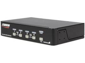 4 PORT DVI USB KVM SWITCH WITH AUDIO