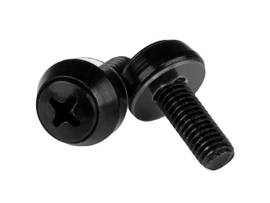 M6 MOUNTING SCREWS - 100 PACK, BLACK