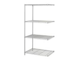 SAFCO SHELVING WIRE IND ADD ON GRY