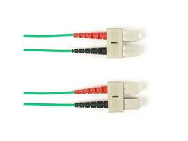 BLACK BOX CORP 50 MM FO PATCH CABLE DUPLX, PVC, GN, SCSC