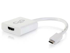 C2G USB C TO HDMI AUDIO VIDEO ADAPTER WHITE
