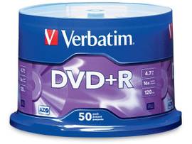 DVD+R 4.7GB 16X BRANDED 6X50PK SPDL
