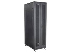 STARTECH 4-POST 42U SERVER RACK ENCLOSURE W/ ADJUSTABLE MOUNTING DEPTH - 2000LB (900KG) WEIGHT CAPACITY - NETWORK CABINET RACK SHIPS FULLY ASSEMBLED -