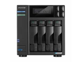 ASUSTOR LOCKERSTOR 4 G 2 AS6704T 4 BAY NAS, QUAD-CORE 2.0GHZ, DUAL 2.5GBE PRTS, 4GB RAM DDR4, FOUR M.2 SSD SLOTS (DISKLESS)