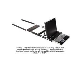 BLACK BOX CORP 17 LCD CONSOLE DRAWER WITH 16 PORT CATX