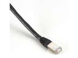 CAT6 400-MHz Shielded Solid Backbone Cable FTP Plenum Black 20-ft. 6.0-m