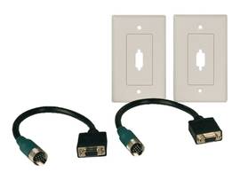 Easy Pull Type-A VGA Connector Kit with HD15 and Wallplates F/F