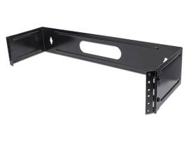 19 HINGED WALL BRACKET, 2U BLACK
