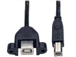 TRIPP LITE 1FT PANEL MOUNT USB2.0 EXTEN CABLE B M/F