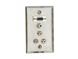 BLACK BOX CORP TAINLESS WALLPLATE, SINGLE GANG, 1 WP802