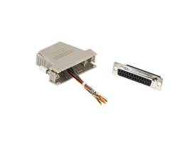 BLACK BOX CORP MOD ADAP KIT DB25F TO RJ45F F GRAY
