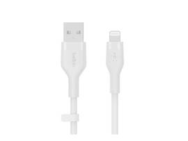BELKIN USB-A TO LTG, SILICONE, 2M, WHT