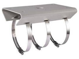 HIKVISION POLE MOUNT-1275/OUTDOOR WHITE HOOP & BRACKETS-1275/OUTDOOR WHITE, CAN BE FIXED TO THE POLE WITH THE MAXIMUM DIAMETER OF 14CM(FOR OLD HOUSING