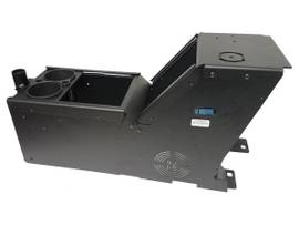 GAMBER KIT, 2012-2019 FORD PI UTILITY CONSOLE BOX, CUP HOLDER, ARMREST, 7160-0285. INCLUDES 3 FACEPLATES AND 3 FILLER PANELS.