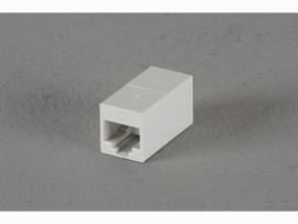 BLACK BOX CORP CAT6 UNSHIELDED STRAIGHT-PIN COUPLER WH