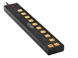 EATON TRIPP LITE SURGE PROTECTOR 10-OUTLET W SWIVEL LIGHT BARS 2 USB PORTS 6FT CORD BLACK