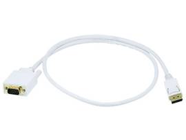 MONOPRICE 3FT DISPLAYPORT TO VGA CABLE - WHITE