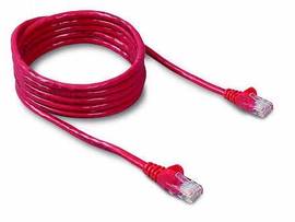 BELKIN CAT5E SNGLSS PATCH CBL RJ45M/RJ45M 1 RED