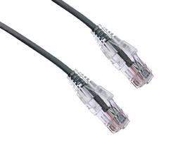 AXIOM 30FT CAT6A BENDNFLEX ULTRA-THIN SNAGLESS PATCH CABLE 650MHZ (GRAY)