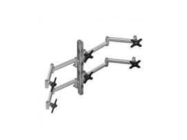 ATDEC SIX MONITOR DESK MOUNT H SILVER