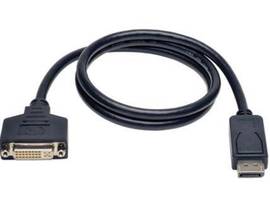Tripp Lite series DisplayPort to DVI Cable Adapter, Converter for DP-M to DVI-I-