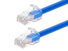 MONOPRICE CAT6A 5FT BLU CMPNT LEV PTCH CBL_ UTP_ 24AWG_ 500MHZ_ PURE BARE CPPR_ SNGLS RJ45_ MCR SLMRUN SERS ENET CBL