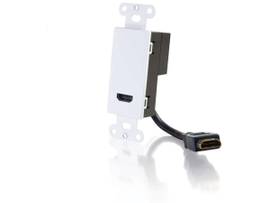 C2G HDMI DECORA PASSTHROUGH WP WHITE