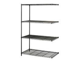 SAFCO SHELVING WIRE IND ADD ON BLK