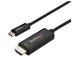 Black 3.3ft/1m USB Type C DP Alt Mode HBR2 to HDMI 2.0 Cable 4K 60Hz/1080p | 7.1