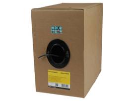 STARTECH BULK CAT 5E ETHERNET CABLE - 1000 FT. (304,8M) - SOLID - CMR-RATED - BLACK - TAA COMPLIANT