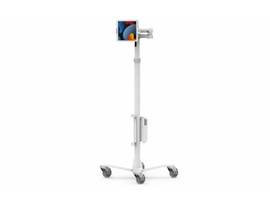 COMPULOCKS UNIVERSAL TABLET CLING ROLLING STAND WITH ARTICULATING ARM & POWER BOX WHITE