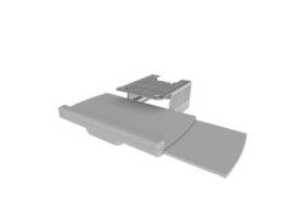 Keyboard Tray for Light Pedestal Cart