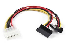 MONOPRICE 8INCH 4PIN MOLEX MALE TO TWO 15PIN SATA