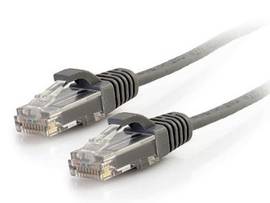 C2G 8FT CAT6A GRAY SLIM PATCH CABLE
