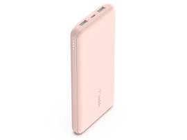 BELKIN,10K POWER BANK, USB-A & C 15W, ROSE GOLD