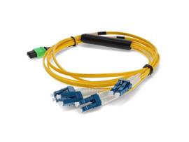ADD-ON50CM MPO/8XLC F/M OS2 YELLOW FANOUT CBL