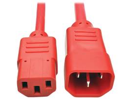 TRIPP LITE STANDARD COMPUTER POWER 18 AWG RED 3FT