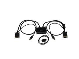 2 PORT USB VGA CABLE KVM SWITCH